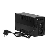 UPS Rebel RB-4024, 850 VA, 480 W, off-line, 2x Schuko, 1x RJ45, 1x USB, 12V 9Ah Tower, Negru