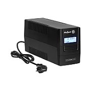 UPS Rebel RB-4024, 850 VA, 480 W, off-line, 2x Schuko, 1x RJ45, 1x USB, 12V 9Ah Tower, Negru