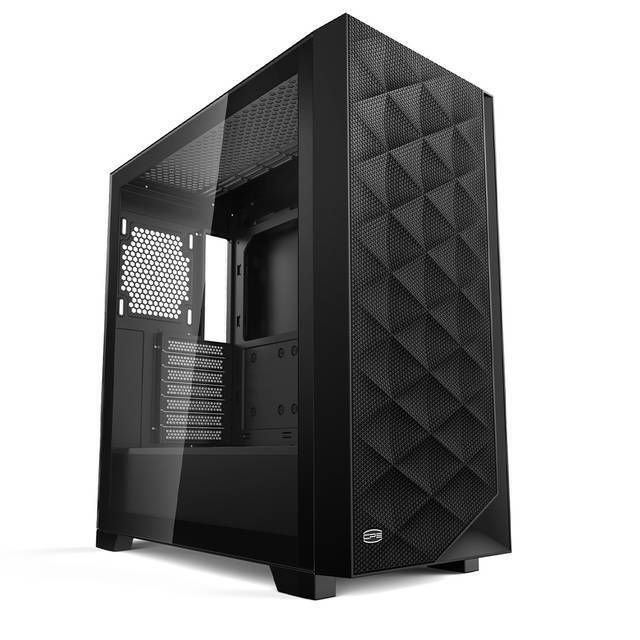 CARCASA PCCooler  C3 D510 , middle tower, gaming, fara sursa, suporta 8xfan, , PSU shroud, USB 3.1 gen 1 x 2, audio, mic, 7 sloturi expansiune, negru,  C3D510 BK