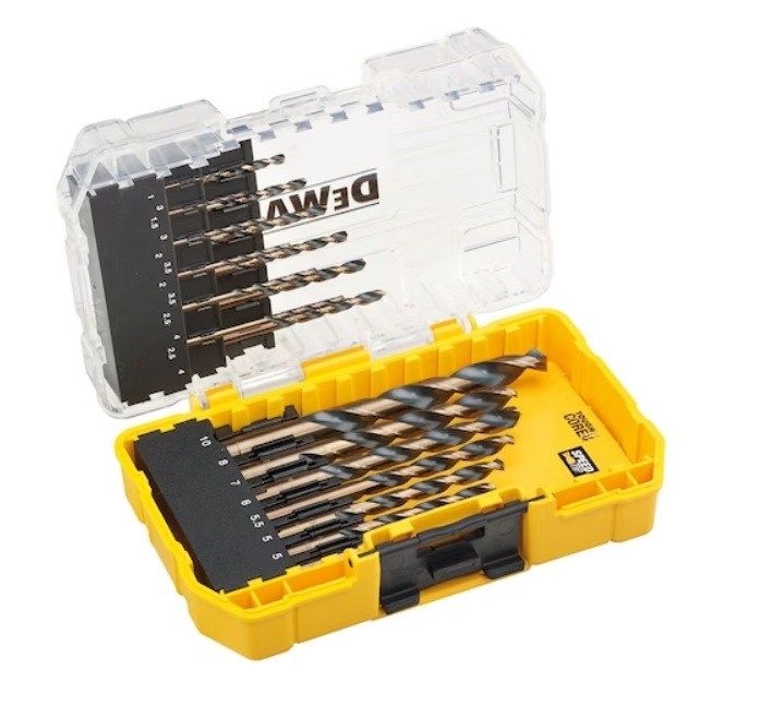 19-piece metal drill bit set