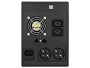 UPS PowerWalker VI 1500 LCD, 1500 VA, 900 W, cu management, line-interactive, 2x Schuko, 2x C13, 1x C14, 1x RJ45, 12V 9Ah LCD, Tower, Negru