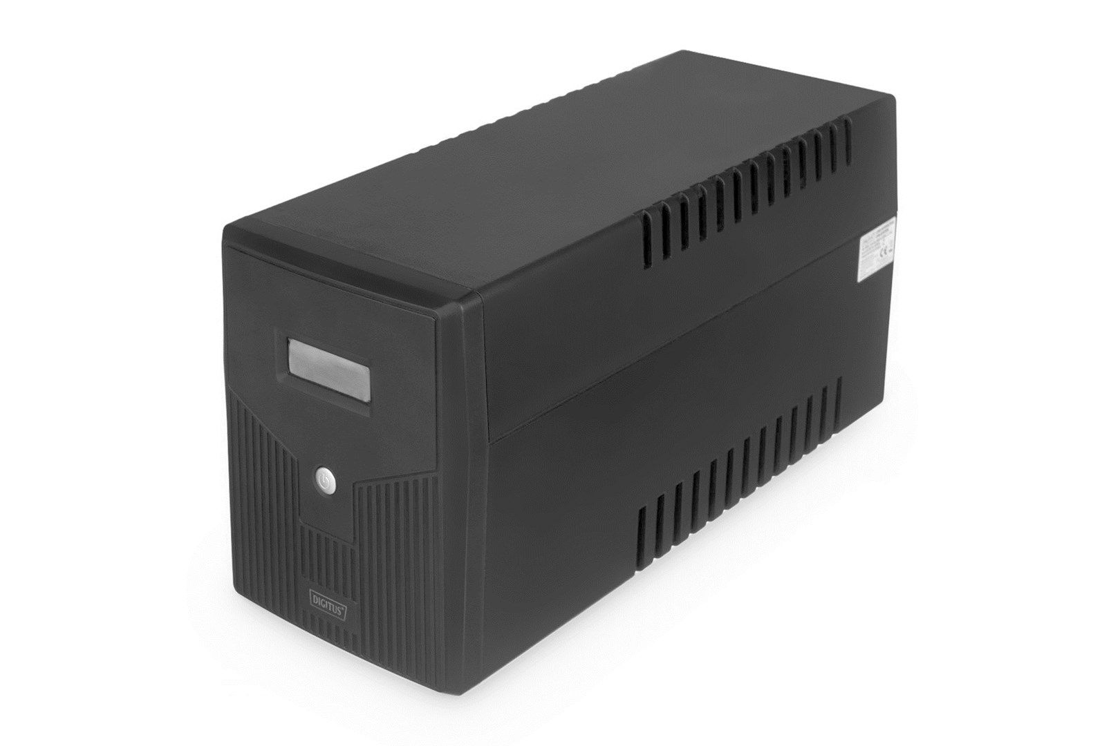 UPS Digitus DN-170075, 1500 VA, 900 W, line-interactive, 4x Schuko, 2x RJ45, 1x USB, 12V 9Ah LCD, Tower, Negru