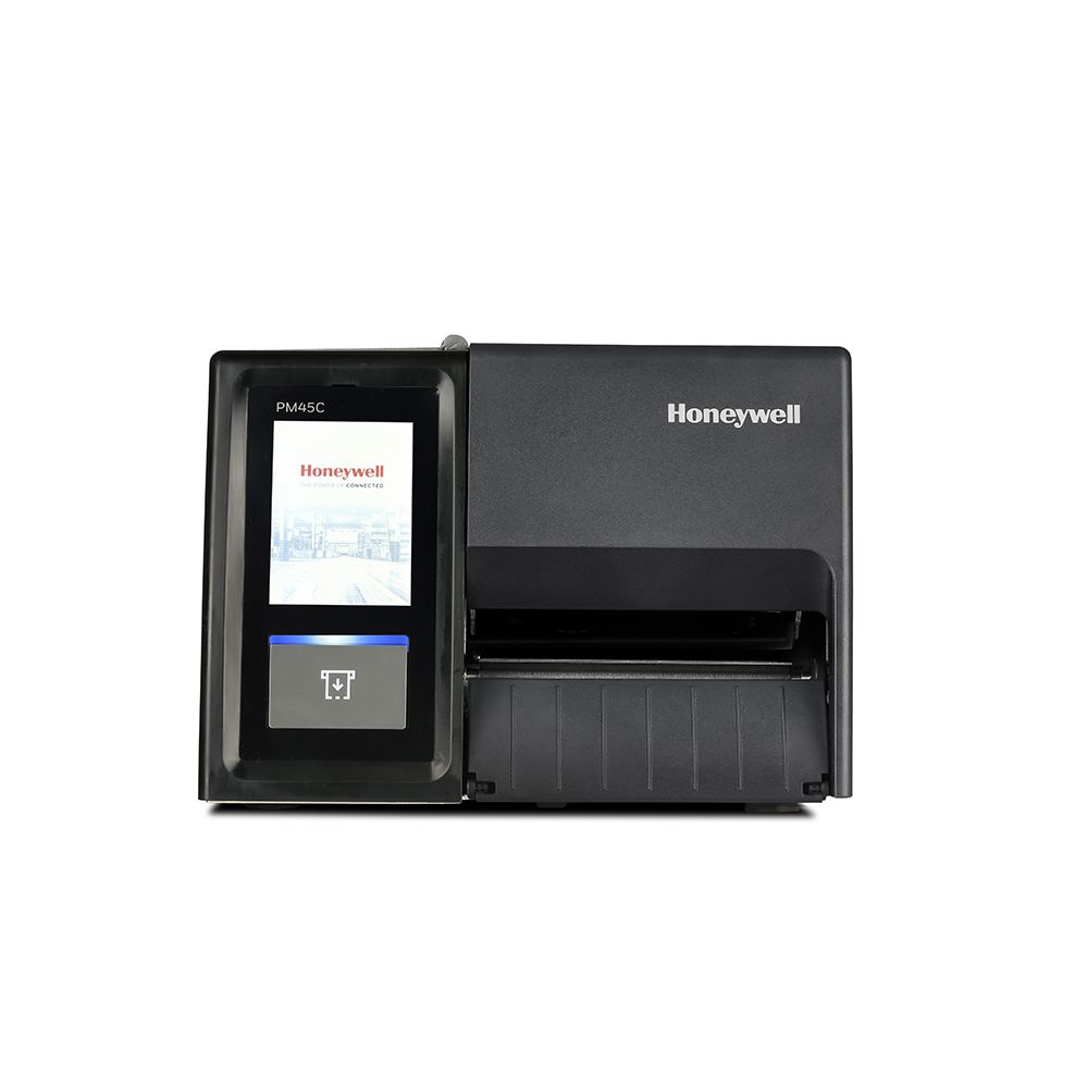 PM45 Compact, Full Touch Display, Ethernet, Short Door,Fixed Hanger, Rewinder + label taken sense, TT, 203 DPI, No Power Cord