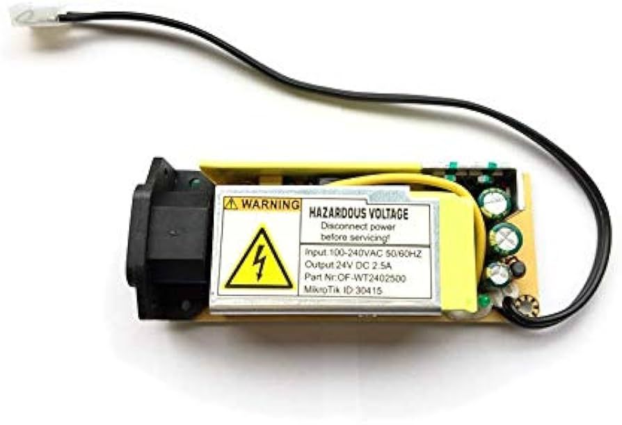 MikroTik 24V2APOW | Power Supply | 24V  2.5A dedicated for CCR1009-7G-1C-1S+  CRS317-1G-16S+RM