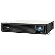 UPS APC SMC2000I-2U, 2 kVA, 1300 W, line-interactive, 6x C13, 1x USB, Sealed Lead-acid, LCD, Rack 2U, Negru