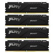 Memorie Kingston FURY Beast 128 GB DDR5 5600 MHz CL40, kit 4 x 32 GB, XMP 3.0, Negru