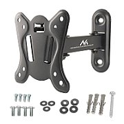 Maclean MC-416 TV Monitor Wall Mount 13 -32  30kg Tilt Rotate max. VESA 100x100 Black Powder Coating LED OLED LCD Universal Bracket Holder