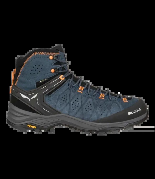 Shoes alp trainer 2 mid gtx-dark denim-fluo orange-uk 7 5 (41)