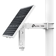 Sistem de alimentare TP-Link cu panou fotovoltaic de 60W și acumulator litiu 20.8Ah/10.8V, Unghi ajustabil  (5°/15°/25°/35°/45°/55°), interfata 1× Port RJ45 10/100 Mbps, 1× Conector Panou fotovoltaic, 3× Conectori DC 5.5mm (#1, #2: 9V-12.6 VDC/2A, #3: 12 VDC/2A)