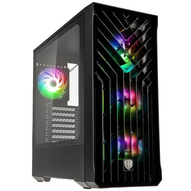Unity Cascade ARGB, Mid-Tower, Negru