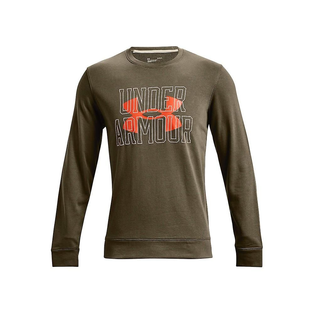 Under Armour UA Rival Terry Logo Crew Men's Sweatshirt Green 1370391 361