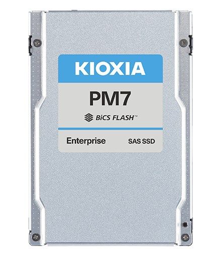 SSD server KIOXIA PM7-R 15.36 TB, 2.5 inch, SAS 24G, BiCS TLC, 1.0 DWPD