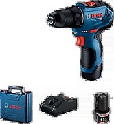 BOSCH SCREWDRIVER GSR 12V-30 2x2.0Ah 30/17Nm BL CASE
