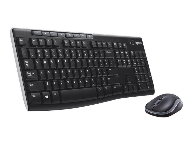 Kit Logitech Wireless Desktop MK270, USB 2.0, Negru