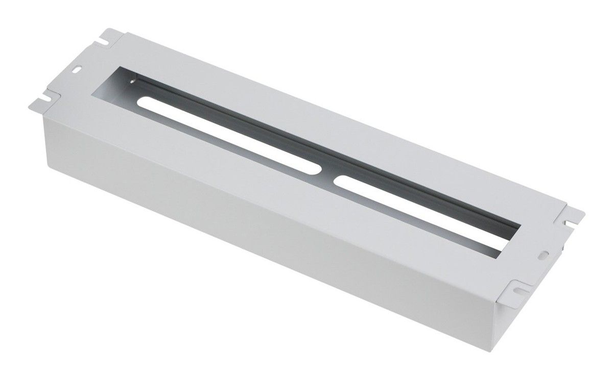 19  panel with DIN rail for installation of modular equipment in the cabinet  grey