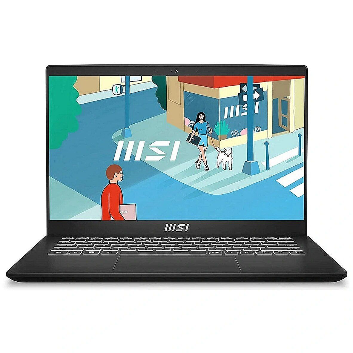 Laptop MSI Modern 14 H D13MG-095PL, 14 inch 1920 x 1200, Intel Core i5-13420H (8 C / 12 T, 2.1 GHz - 4.6 GHz, 12 MB cache, 45 W), 16 GB DDR4, 512 GB SSD, Intel Iris Xe Graphics, Windows 11 Home, Tastatura US, Black