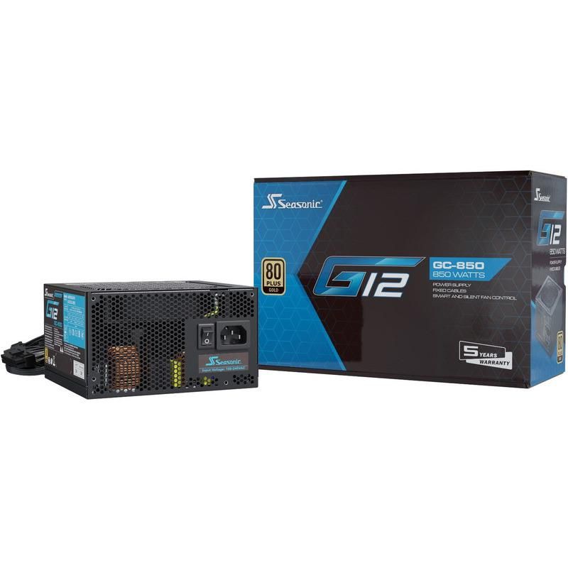 G12 GC-850 (2024), 80+ Gold, Cabluri fixe, 850W, Negru