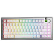 Glorious GMMK 3 Pro Wireless 75% Custom Gaming Keyboard - Pre-Built  ANSI (US)  Fox Switches  Silver