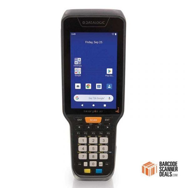 Datalogic Skorpio X5, contactless, 2D, XLR, BT, Wi-Fi, NFC, Func. Num., Gun, GMS, ext. bat., Android