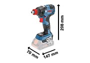 BOSCH. UD.1/2  / HEX 1/4  GDX 18V-200 C SOLO 200Nm WRENCH