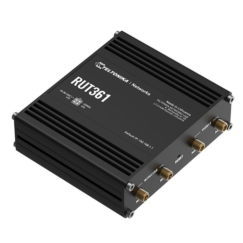 LTE CAT 6 Router | RUT361 | 802.11n | 10/100 Mbit/s | Ethernet LAN (RJ-45) ports 2 | Mesh Support No | MU-MiMO Yes | 4G