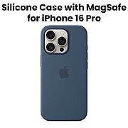 IPHONE 16 PRO SILICONE CASE/WITH MAGSAFE - DENIM