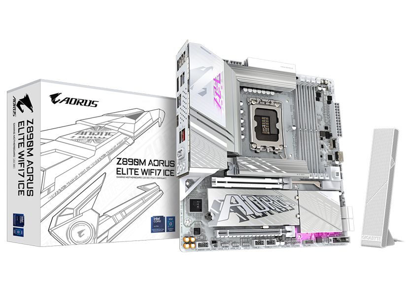 Z890M A ELITE WF7 ICE, LGA1851, DDR5, BT, Wi-Fi, Micro ATX, Alb