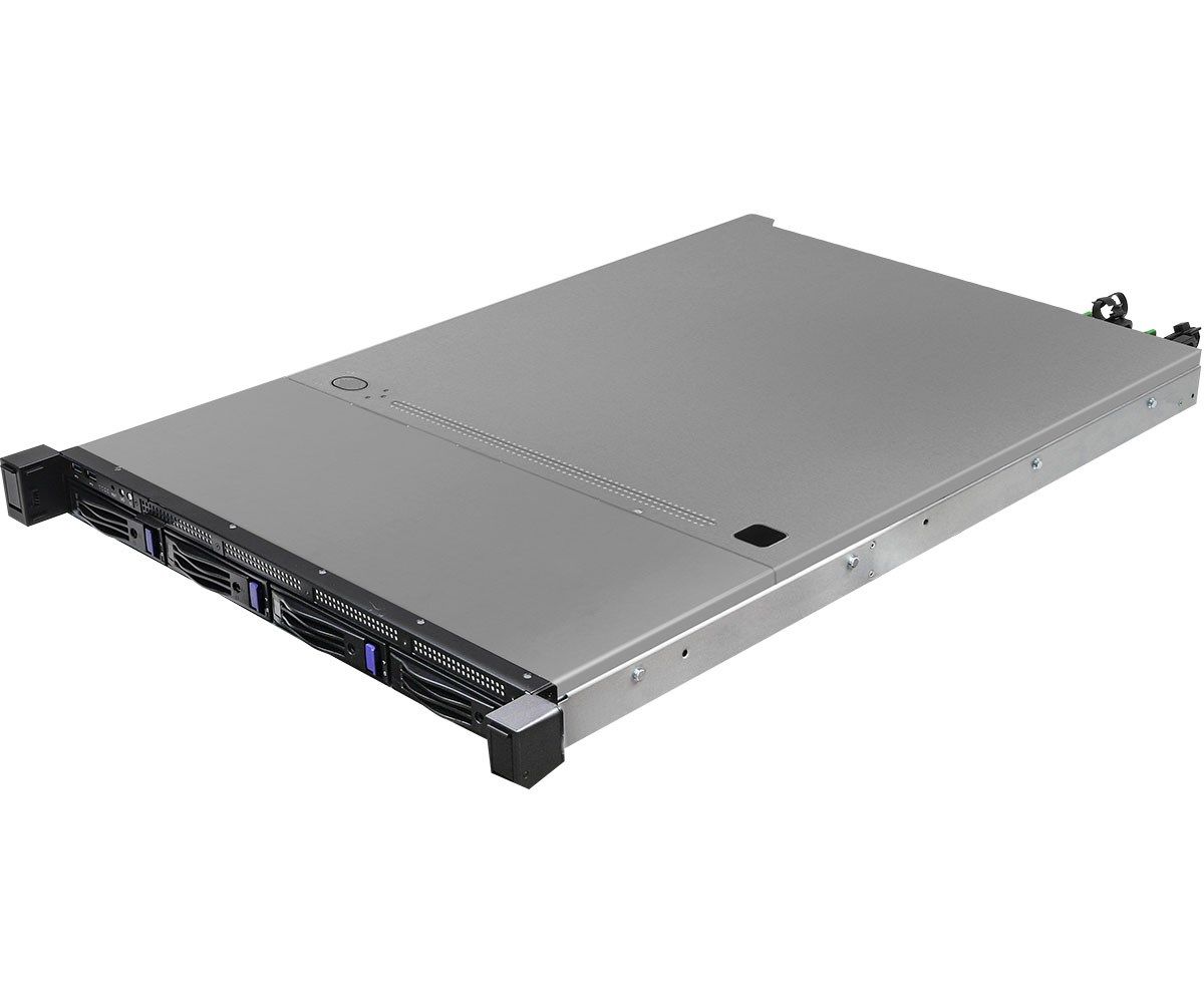 Server ASRock 1U4L-GENOA/2T, Rack 1U, fara procesor,  AMD socket SP5  max 300 W, fara memorie, 4 LFF + 4 SFF, 2 x 750 W