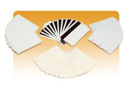Zebra recycled PVC cards, 30 mil (500 cards)