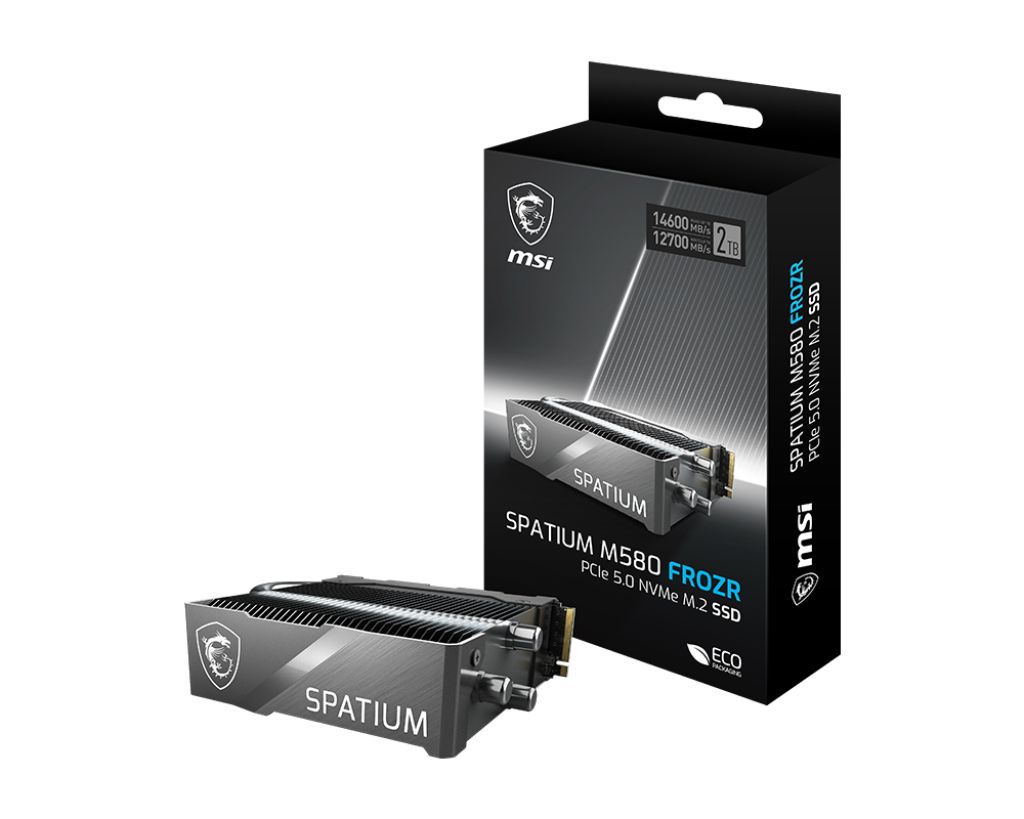 SSD MSI SPATIUM M580 FROZR 2 TB PCIe 5.0 x4 M.2 2280