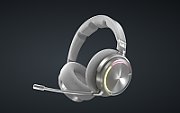 Casti Gaming CORSAIR VIRTUOSO MAX WIRELESS Silver, Bluetooth 5.3 Wi-Fi, Marime 50mm, Frecventa Raspuns 40KHz, Senzitivitate 118 dB, 32 Ohm, Active Noise Cancellation, Autonomie Baterie 60 ore