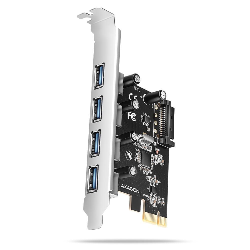 PCEU-430RS, PCIe controller, 4x ext. USB-A 5Gbps