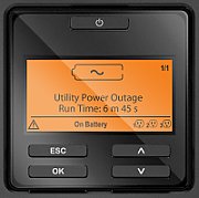 UPS APC SRT3000XLW-IEC, 3000 VA, 2700 W, cu management, on-line double-conversion, 6x C13, 2x C19, 1x USB, 96V Baterie cu plăci de plumb şi acid, Rack 2U, Negru