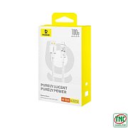 CABLU alimentare si date Baseus Gem, Fast Charging Data Cable pt. smartphone, USB la USB Type-C 100W, 1m, alb  P10373002211-00  (timbru verde 0.08 lei)