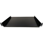 RAFT FIX SPACER 1U pentru rack 19 , adancime 300mm, sarcina maxima 25Kg, vopsea antistatic, otel 0.8mm, black,  SPSF-1U300-BK-02