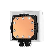 DeepCool  LT 240ARGB , skt. Intel si AMD, racire cu lichid, 2 x 120mm, 600 - 2400 RPM, iluminare RGB, alb  R-LT240-WHAMNC-G-1  (timbru verde 2.00 lei)