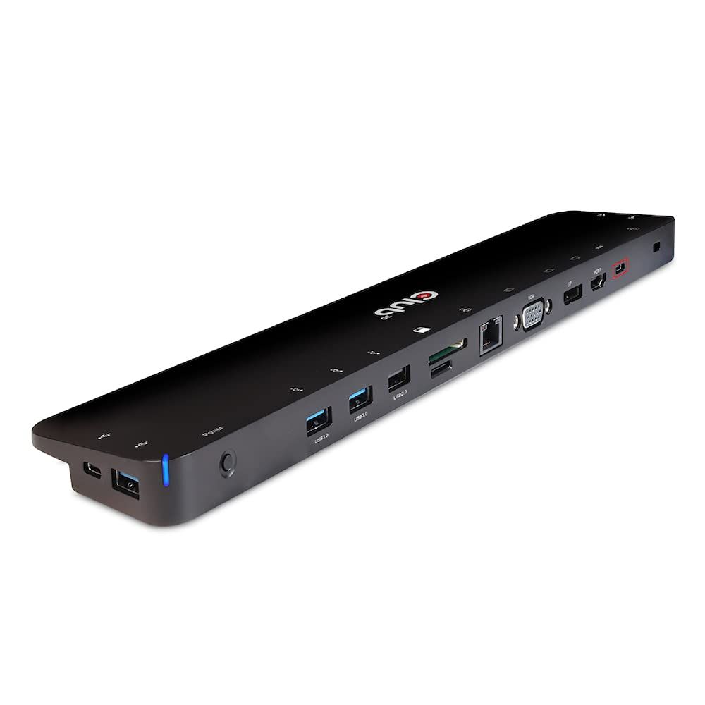 CLUB3D USB Type C 3.2 Gen1 Triple Display Dynamic PD Charging Dock 100W PD Power charger