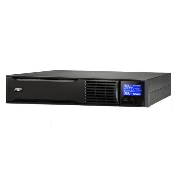UPS FSP CHAMP 3K RACK, 3000 VA, 2700W, cu management, 3x Schuko, 1x C19, 1x USB, 12V 9Ah LCD, Rack 2U, Negru