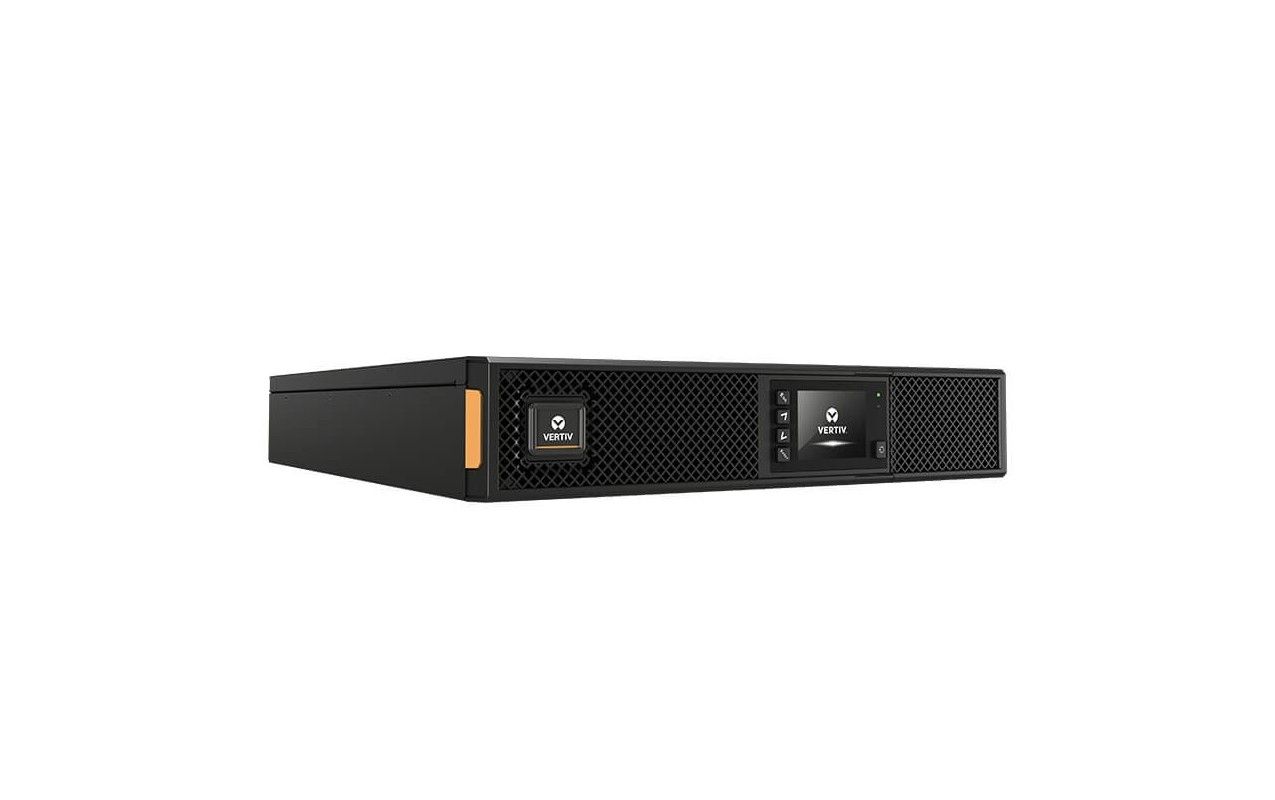 UPS Vertiv GXT5-1000IRT2UXLN, 1000 VA, 1000 W, on-line, 12V/9Ah Lead–acid, LCD, Rack 2U, Negru