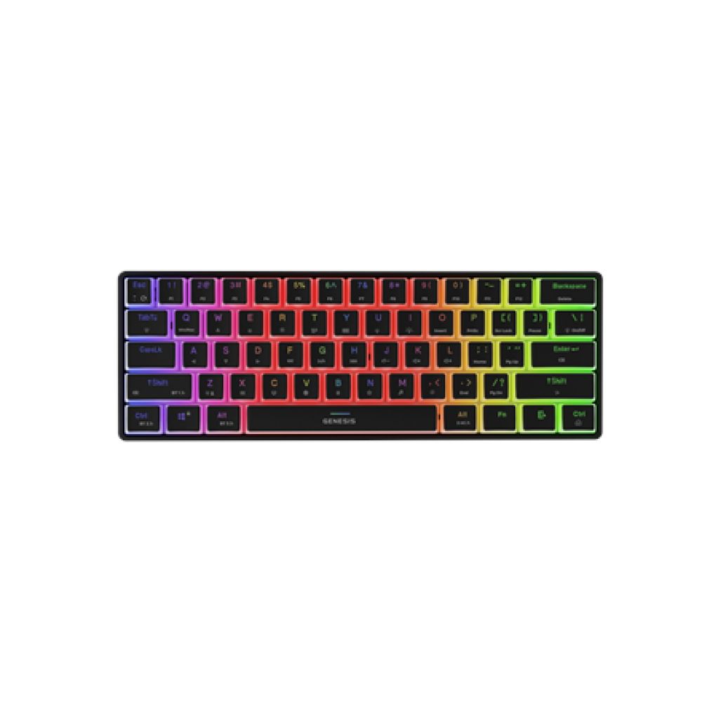 GAMING KEYBOARD GENESIS THOR 660 G2 US BLACK WIRELESS RGB MECHANICAL GATERON BROWN