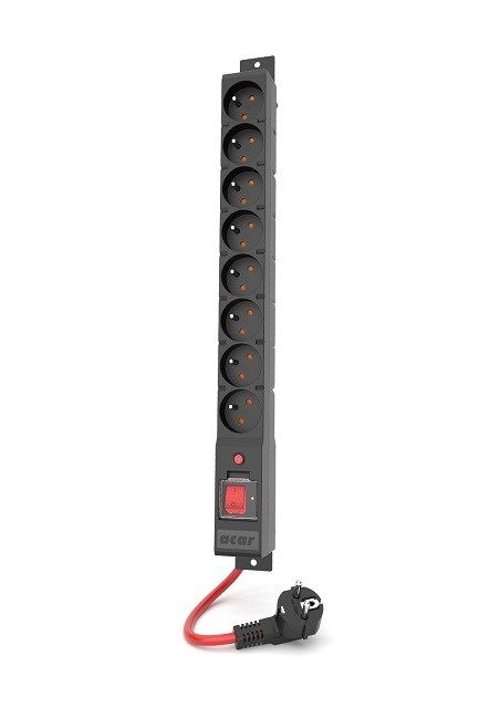 POWER STRIP ACAR R8 POWER 3M 8X 230V PL BLACK 16A