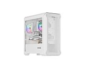 GENESIS IRID 503 ARGB LITE MATX MINI TOWER CASE WITH WINDOW WHITE
