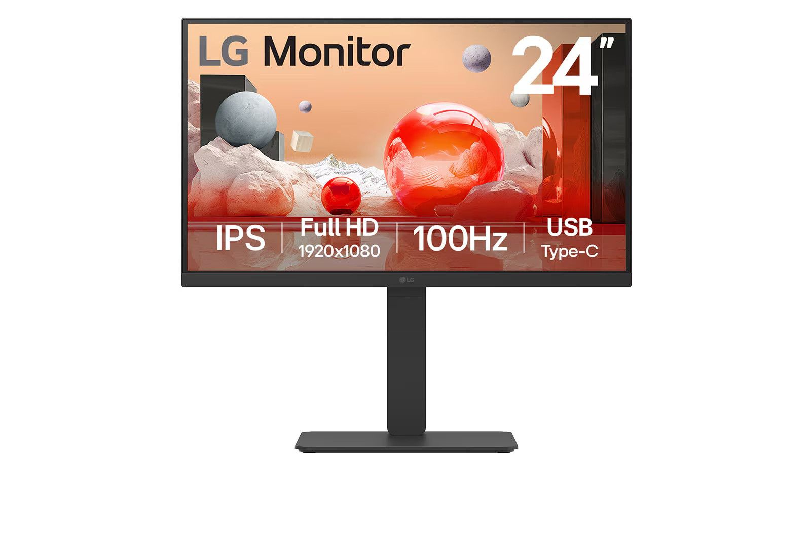Monitor 23.8 inch LG 24BA650-B.AEU 1920 x 1080 pixeli, 100 Hz