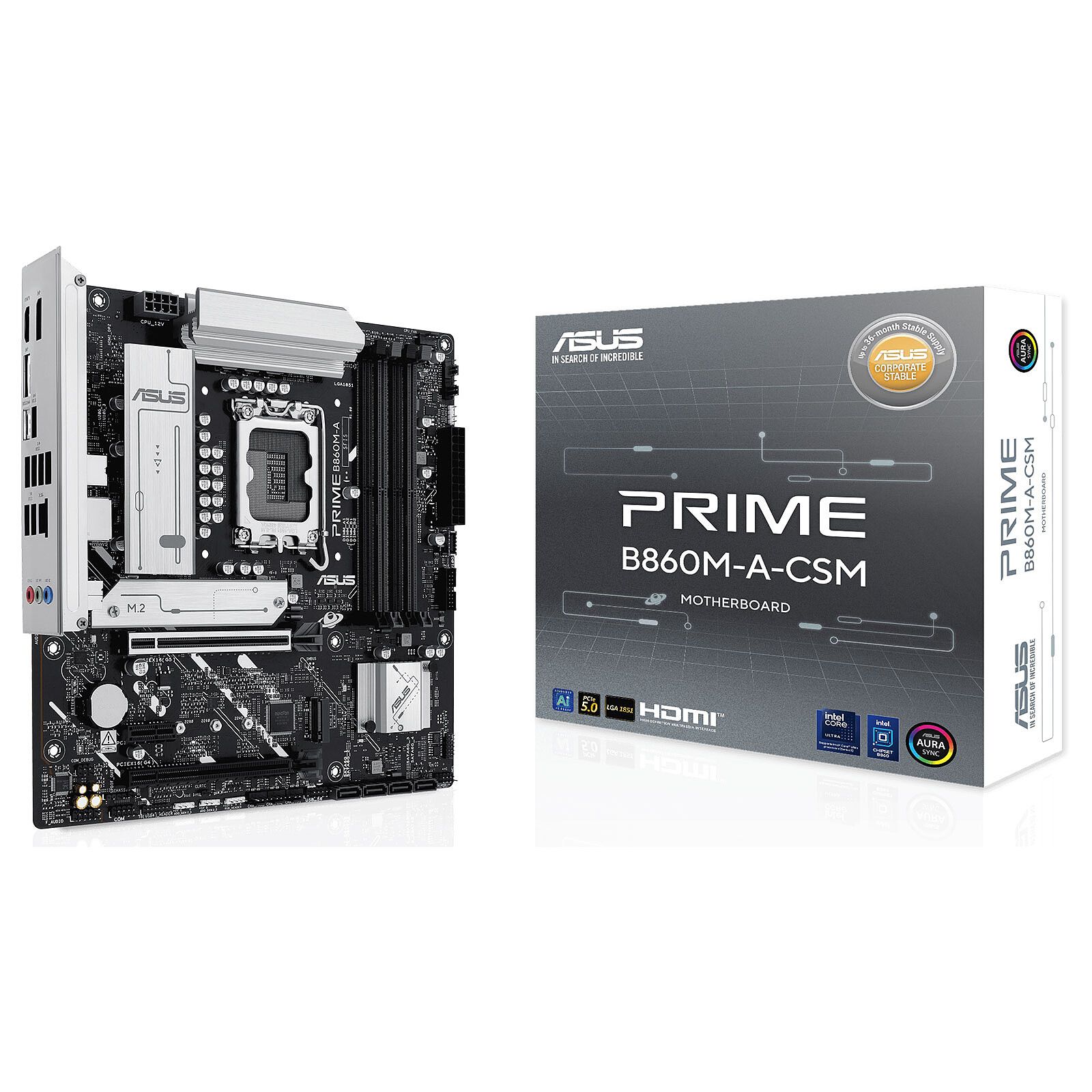 ASUS PRIME B860M-A-CSM Intel B860 LGA 1851 (Socket V1) micro ATX
