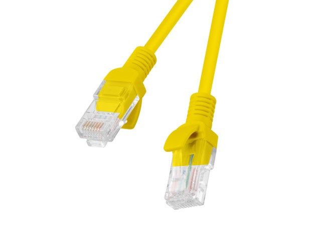 Patch cord Lanberg  RJ45, 3 m, galben