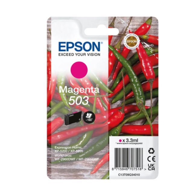 Cartus cerneala Epson C13T09Q34010 ,Magenta ,165 pagini ,Original (503)