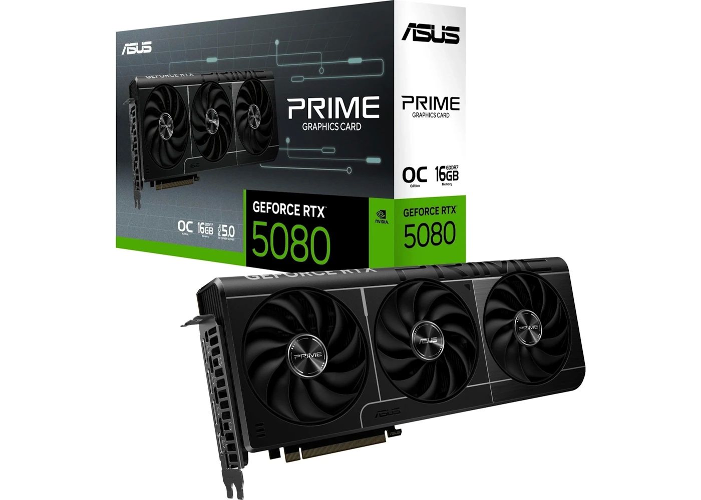 Placa video ASUS GeForce RTX 5080 PRIME OC 16 GB GDDR7 256 bit