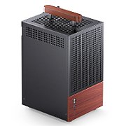 Jonsbo T6 PC Case  Mini-Tower  Mini-ITX  Tempered Glass  Wood  black