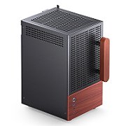 Jonsbo T6 PC Case  Mini-Tower  Mini-ITX  Tempered Glass  Wood  black