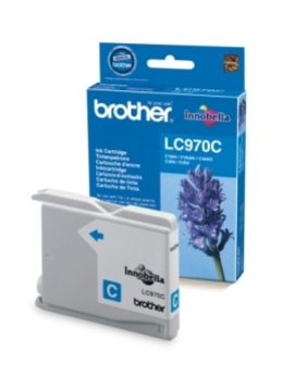 Cartus cerneala Brother LC970C ,Albastru ,300 pagini ,Original (LC970C)